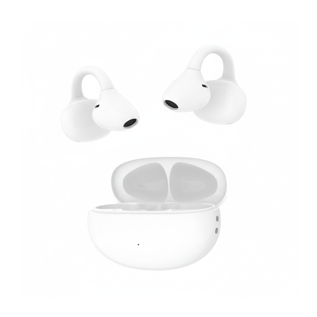 Budi EP36W Open Ear Wireless Earbuds Bluetooth 30H with 500mAh Case - angled right view
