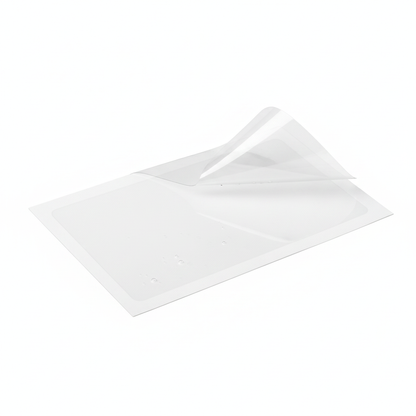 Hydrogel film peeling from liner