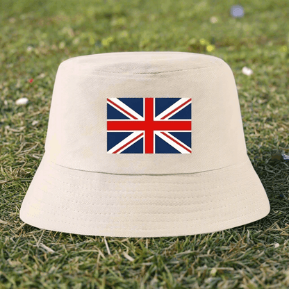 Bucket Hat British Flag Union Jack Beige Hat FoneFunShop