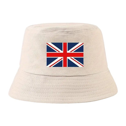 Bucket Hat British Flag Union Jack Beige Hat FoneFunShop
