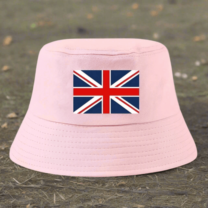 Bucket Hat British Flag Union Jack Pink Hat FoneFunShop