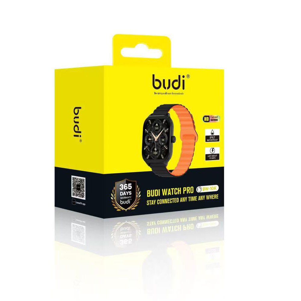 Budi Smart Watch 10K 1.52 inch HD Display, Bluetooth 5.4, 200mAh Battery