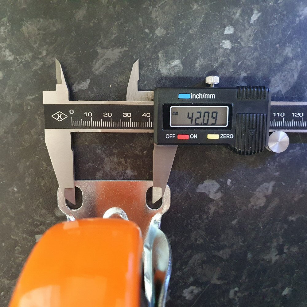 4 inch Wheel Fixed Trolley Caster Thermoplastic Rubber 100mm on Plate Orange Wheel FoneFunShop