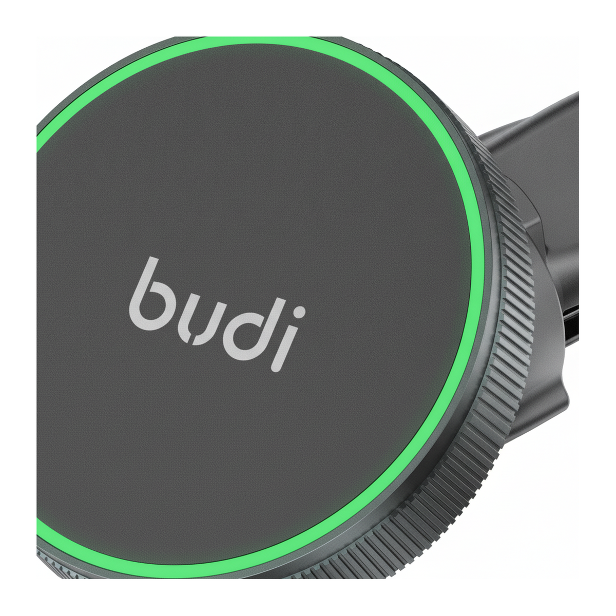 Budi 2 in 1 Magnetic Wireless Car Charger Mount 15W Phone and Watch - close-up detail