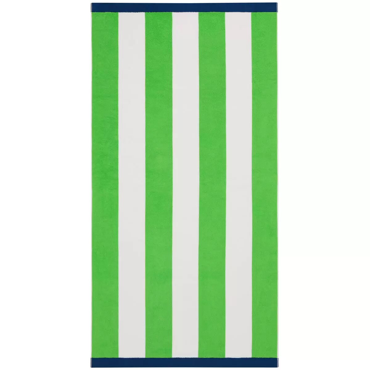 Large Beach Cabana Towel Oversized Striped Deckchair Design 91x172cm Green Towel FoneFunShop