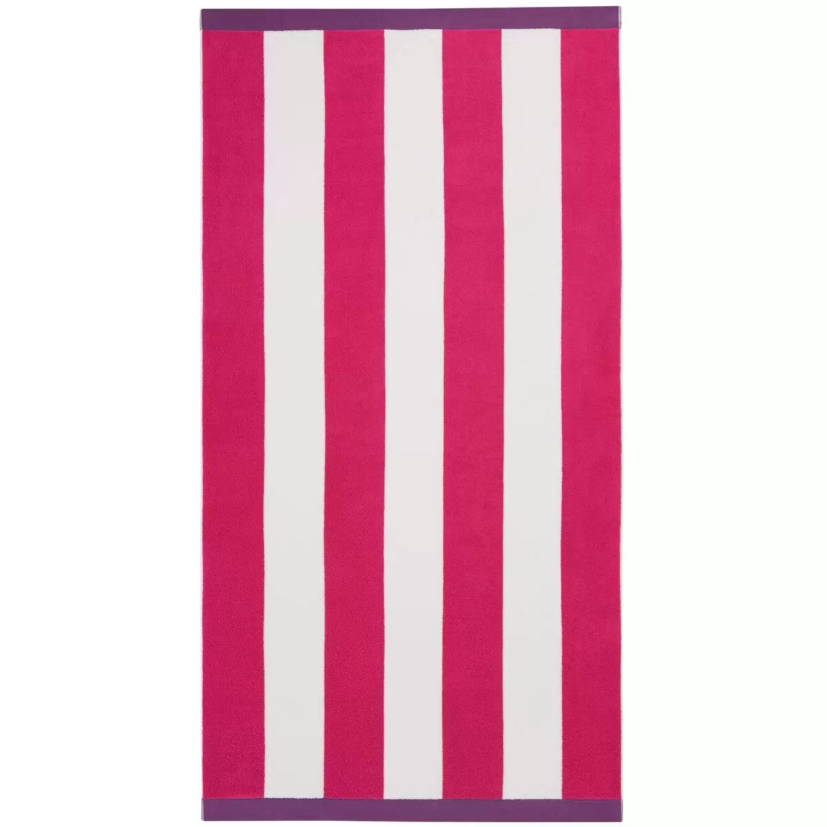 Large Beach Cabana Towel Oversized Striped Deckchair Design 91x172cm Pink Towel FoneFunShop