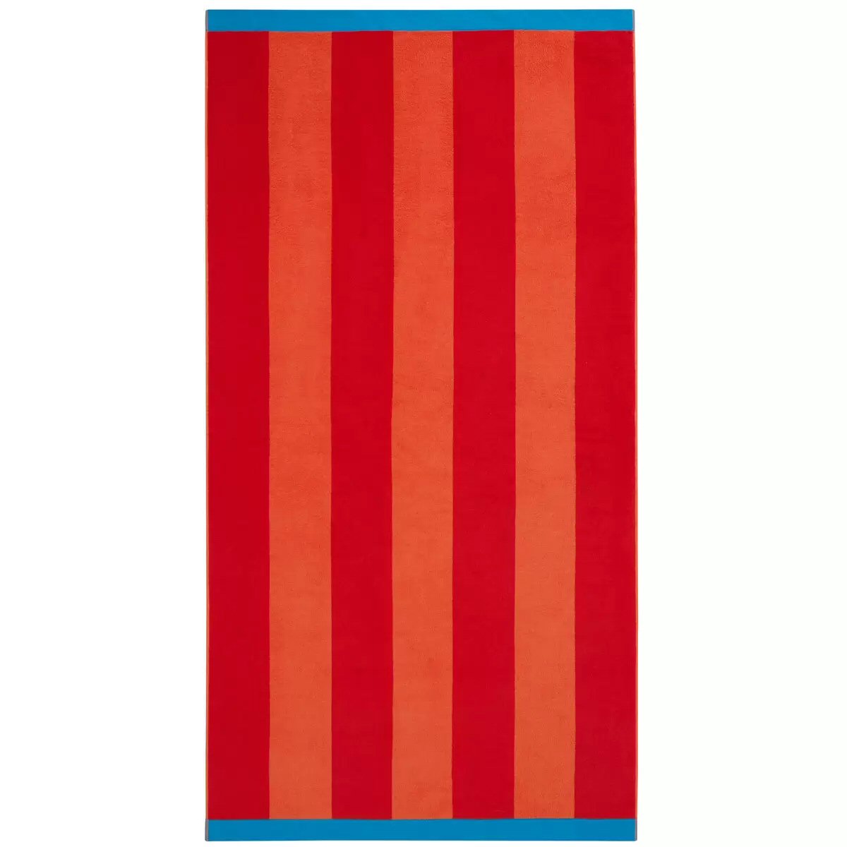 Large Beach Cabana Towel Oversized Striped Deckchair Design 91x172cm Red Towel FoneFunShop