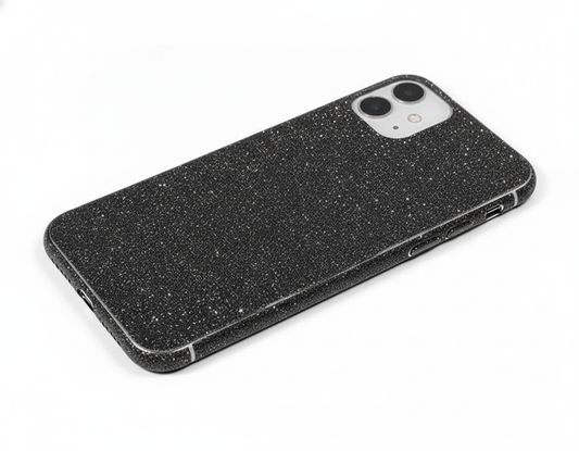 Back Protector For iPhone 11 Glitter Bling Rear Protector Black Protector FoneFunShop