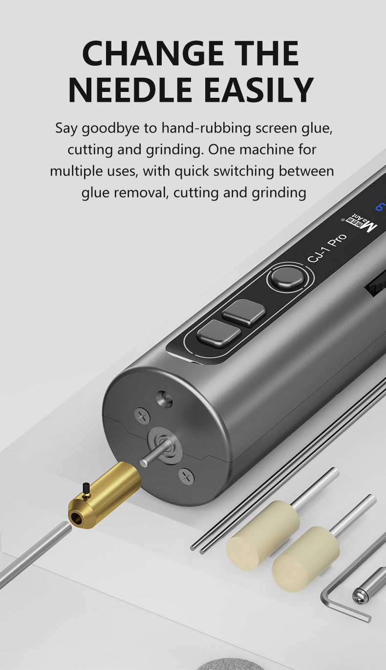 Quick needle change for cutting and grinding