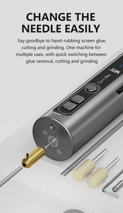 Quick needle change for cutting and grinding