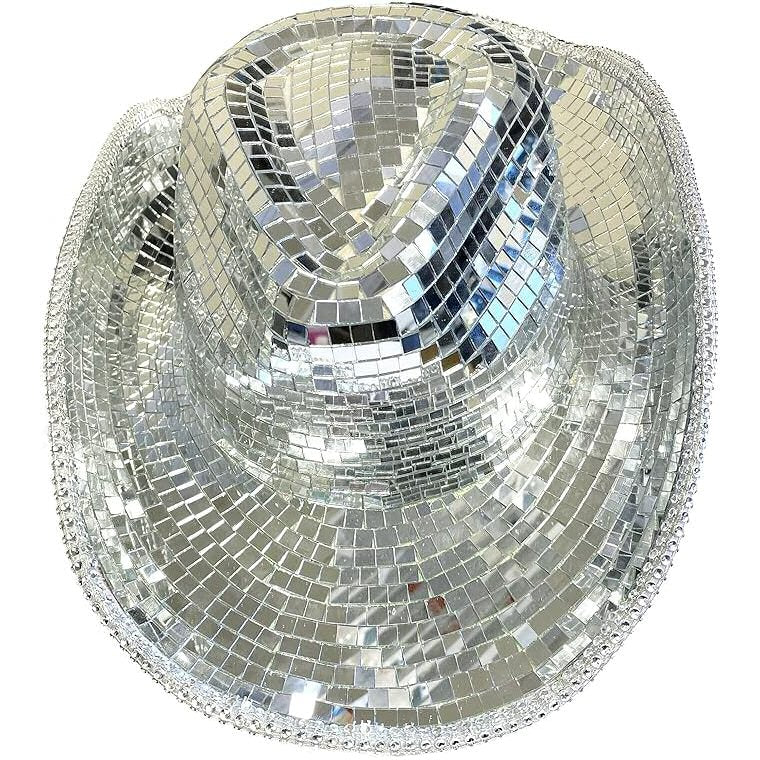 Mirror Disco Ball Festival Style Cowboy Hat Hat FoneFunShop