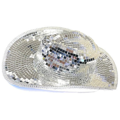 Mirror Disco Ball Festival Style Cowboy Hat Hat FoneFunShop