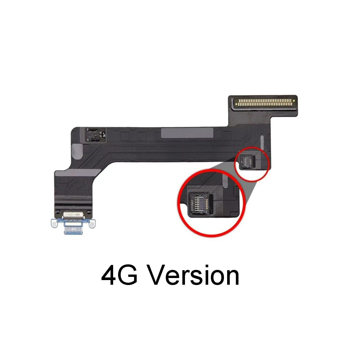 Charging Port Flex Cable For iPad 10th Gen 10.9 (2022) - White / Silver Charging Port FoneFunShop
