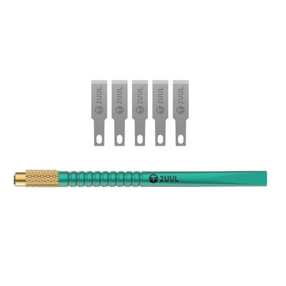 Flatcut Scraper Set 5 Piece Solder Pad Removal Tool for Underfill Glue 2uul DA28 Tool FoneFunShop