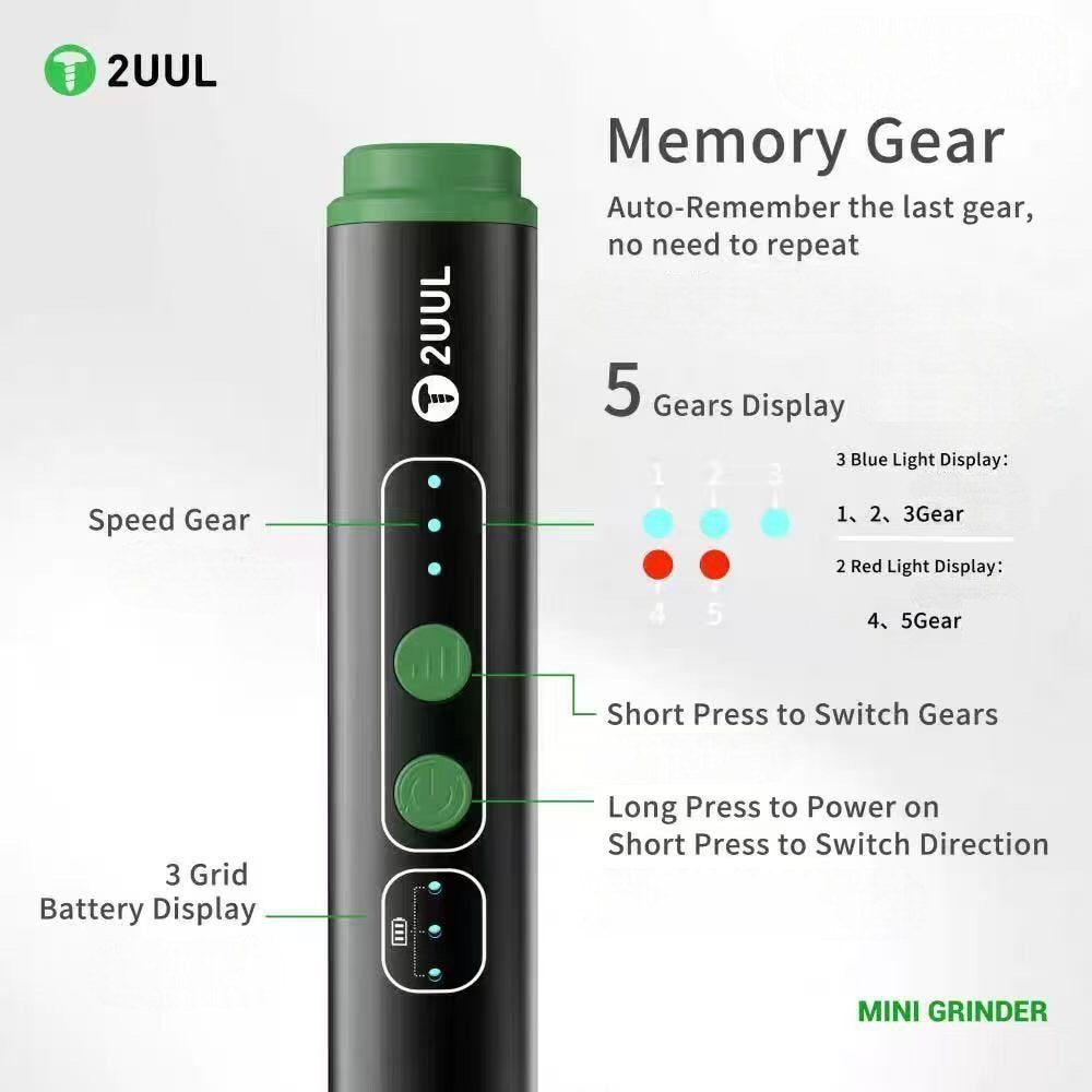 2UUL DA86 Mini Grinding Pen Rechargeable Drill For Phone Repair 2uul FoneFunShop