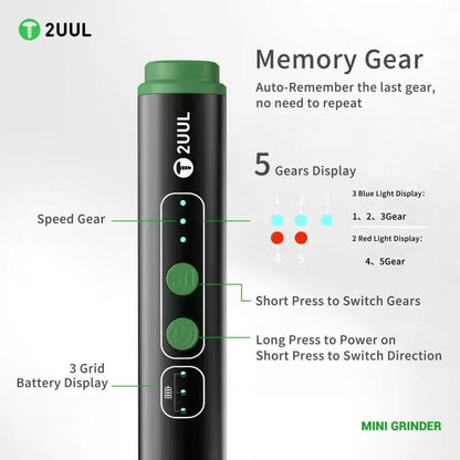 2UUL DA86 Mini Grinding Pen Rechargeable Drill For Phone Repair 2uul FoneFunShop