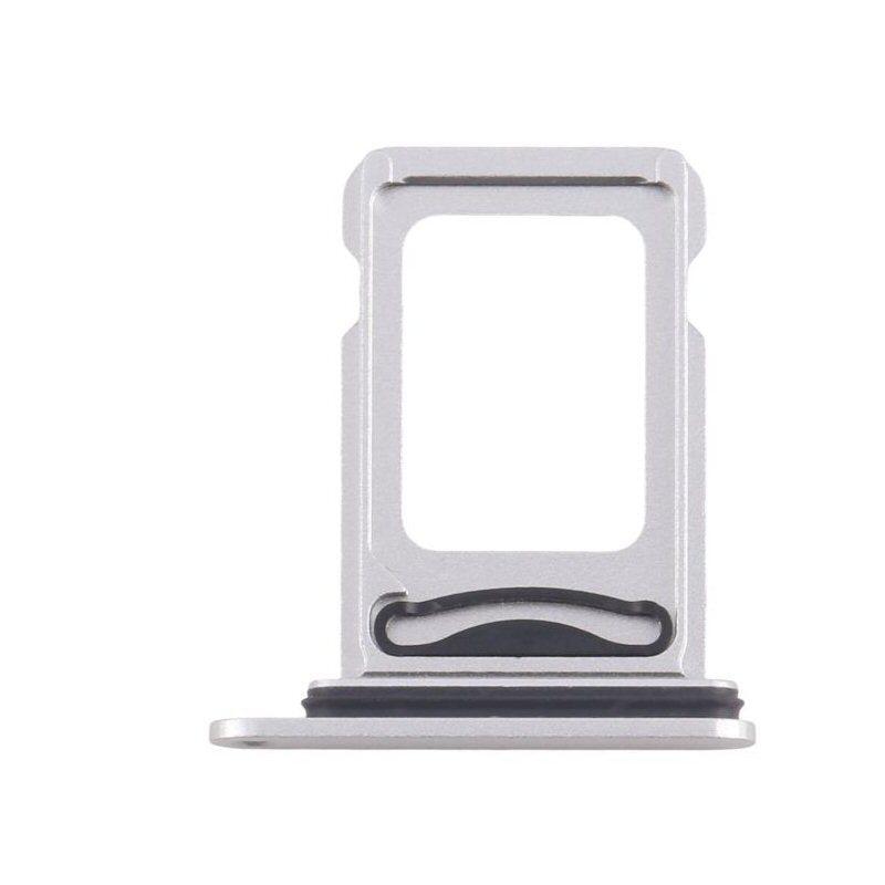 Dual Sim Reader and Sim Tray for iPhone 16e Silver Sim Tray FoneFunShop