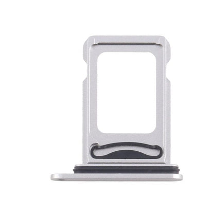 Dual Sim Reader and Sim Tray for iPhone 16e Silver Sim Tray FoneFunShop