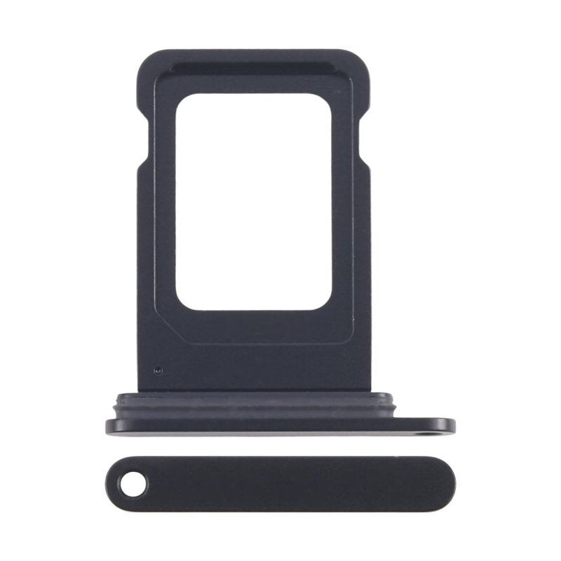 Dual Sim Tray For iPhone 16e Sim Card Holder Black Sim Tray FoneFunShop