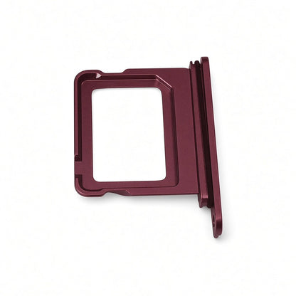 Dual Sim Tray For iPhone 18 Pro / 18 Pro Max Card Holder Burgundy Red Sim Tray FoneFunShop