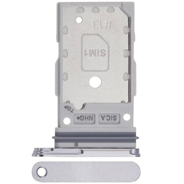 Dual SIM Card Tray for Samsung Galaxy S25 / S25 Plus in Silver Shadow Sim Tray FoneFunShop