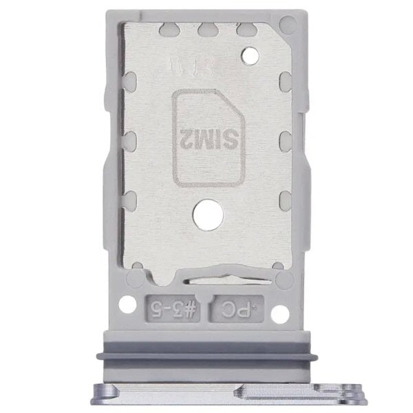 Dual SIM Card Tray for Samsung Galaxy S25 / S25 Plus in Silver Shadow Sim Tray FoneFunShop