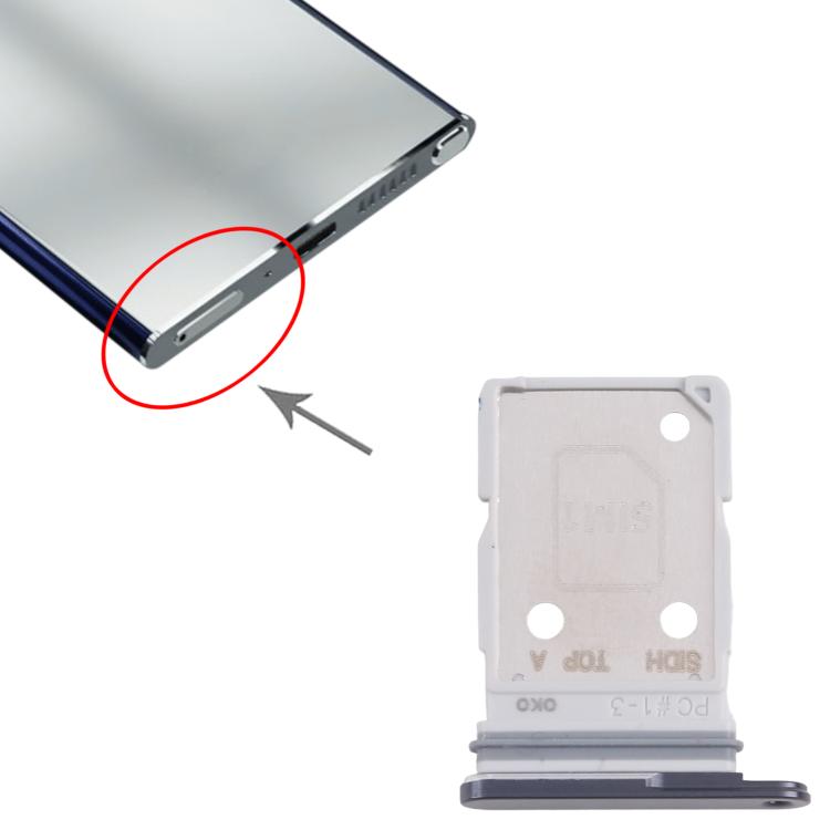 Dual SIM Card Tray for Samsung Galaxy S26 Ultra in Black Sim Tray FoneFunShop