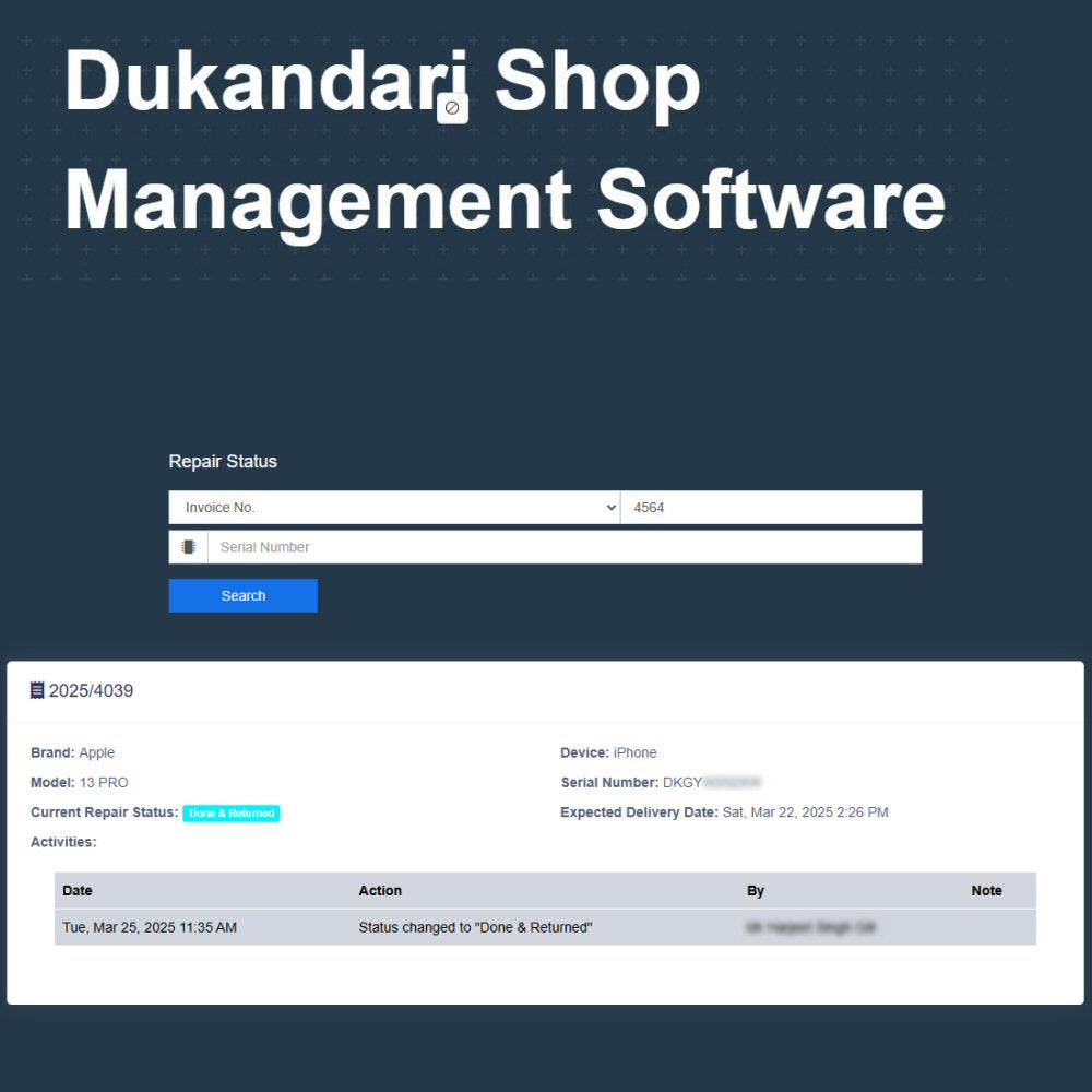 Dukandari Full Phone Shop Management 1 year Activation (Global Version) Activation FoneFunShop