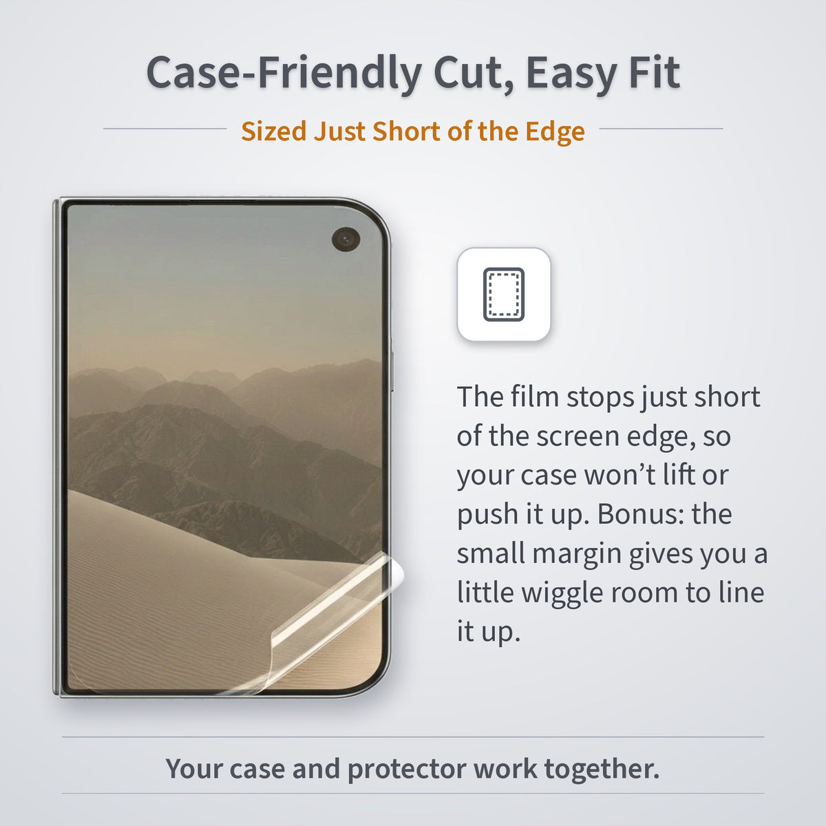 Anti-Blue Light Hydrogel Screen Protector For iPhone Duo Front Outer Screen Screen Protector FoneFunShop