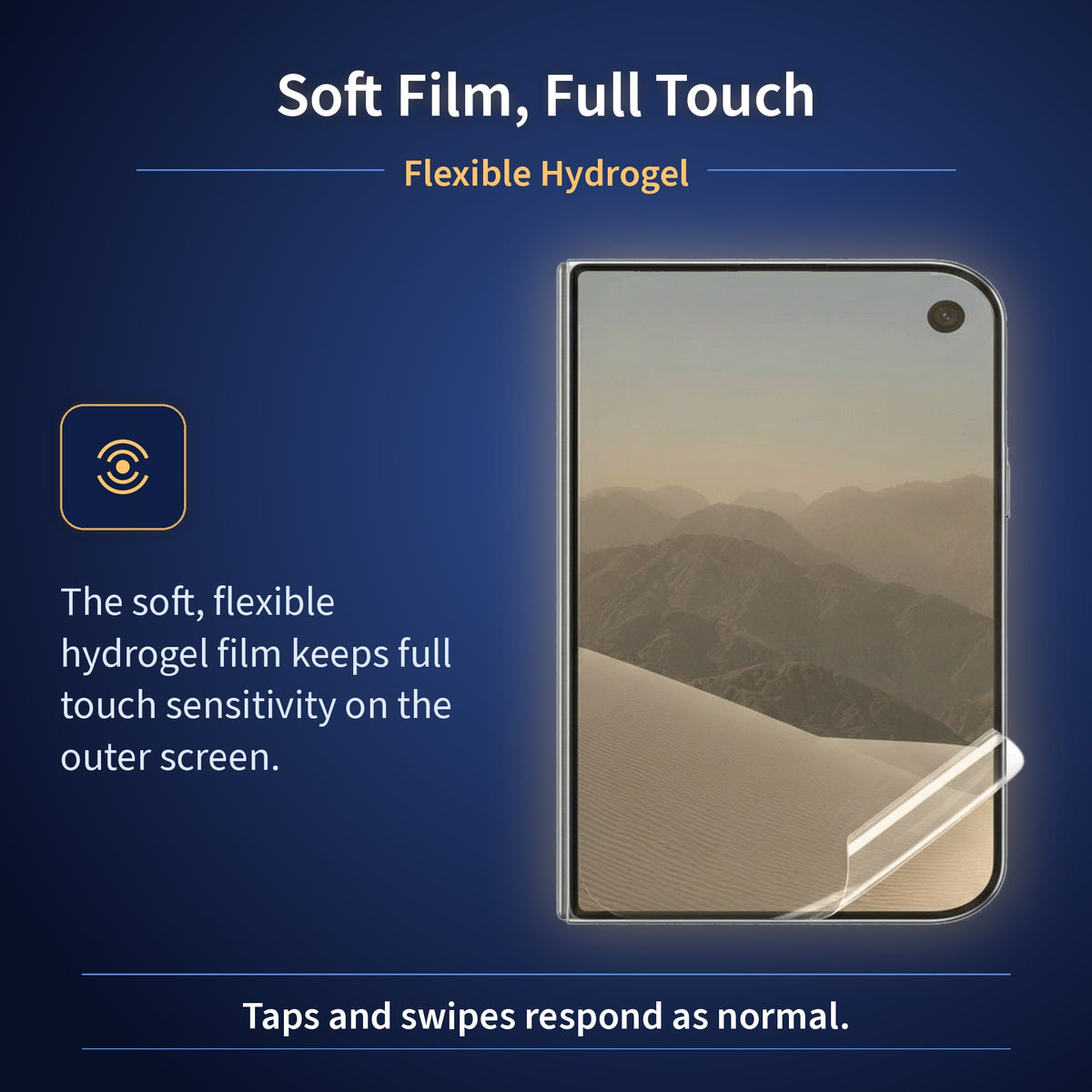 Anti-Blue Light Hydrogel Screen Protector For iPhone Duo Front Outer Screen Screen Protector FoneFunShop