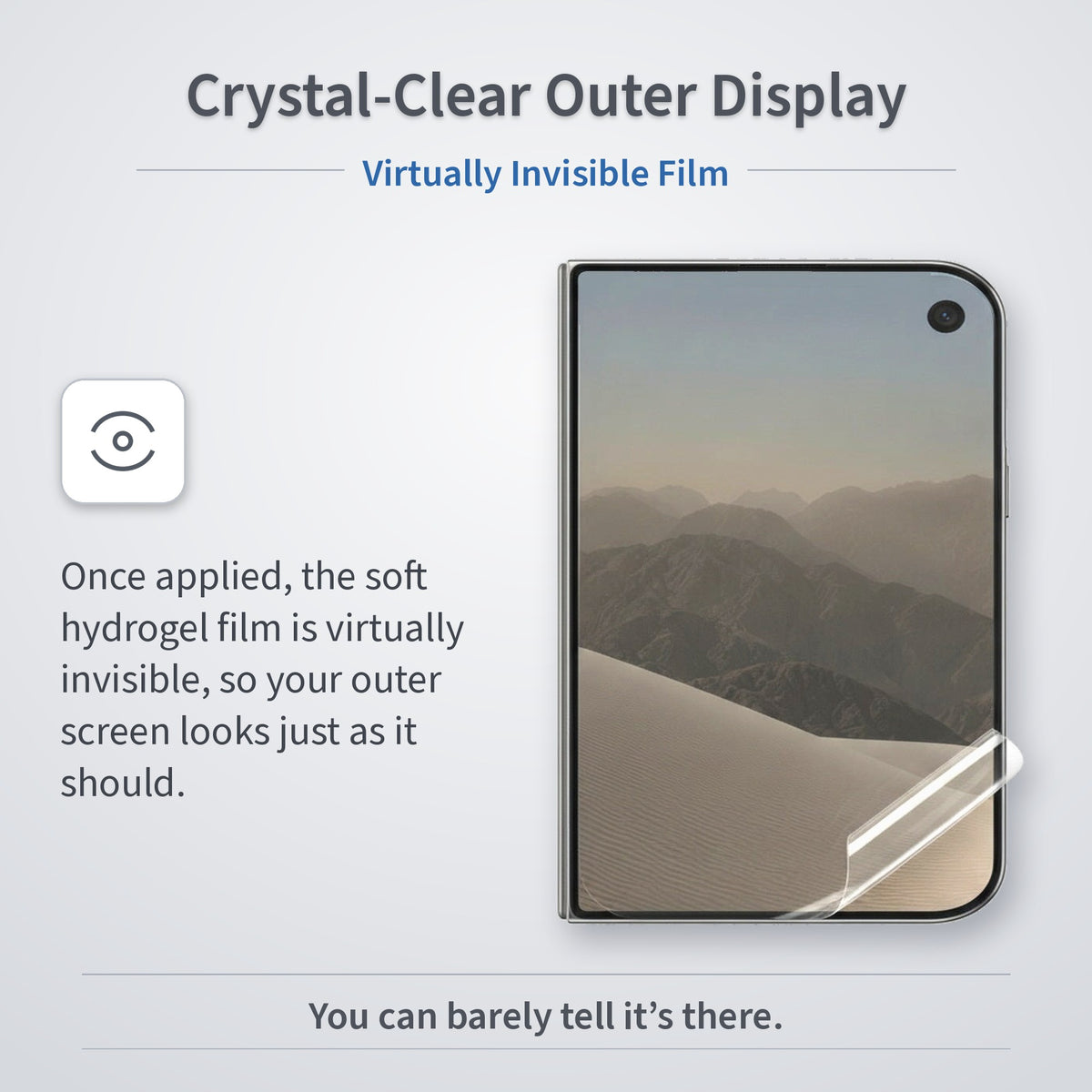 Clear Hydrogel Screen Protector For iPhone Duo Front Outer Screen Screen Protector FoneFunShop