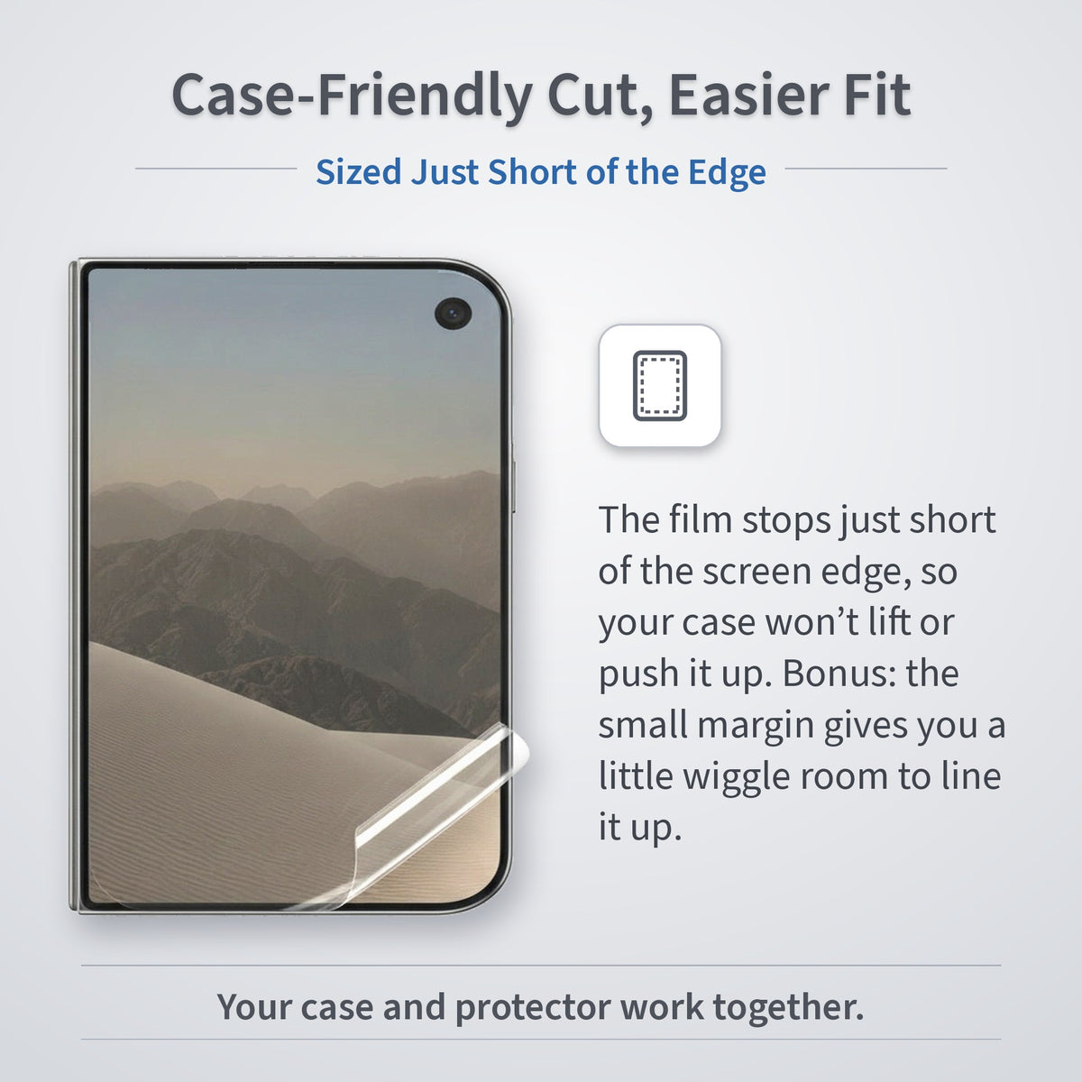Clear Hydrogel Screen Protector For iPhone Duo Front Outer Screen Screen Protector FoneFunShop