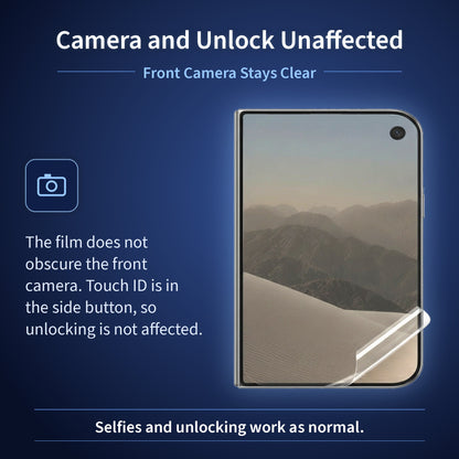 Clear Hydrogel Screen Protector For iPhone Duo Front Outer Screen Screen Protector FoneFunShop