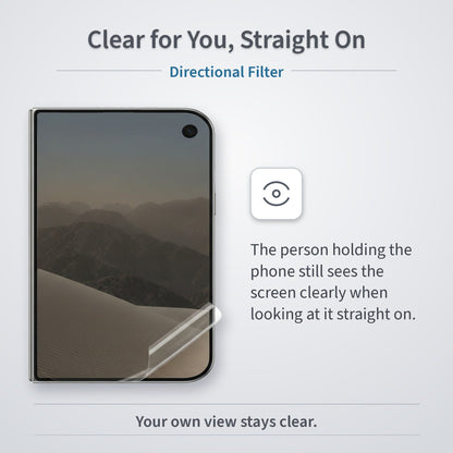 Privacy Hydrogel Screen Protector For iPhone Duo Front Outer Screen Screen Protector FoneFunShop