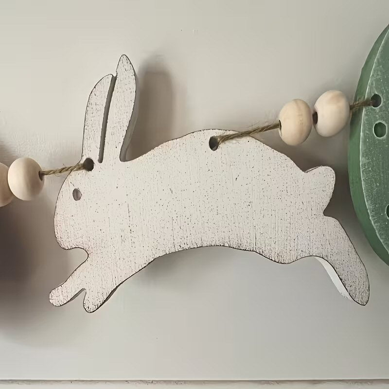 Charming Easter Bunny Bunting String Egg and Rabbit Decoration Festive FoneFunShop