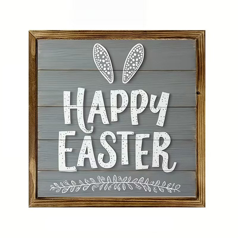 Rustic Modern Wooden Easter Wall Art Festive FoneFunShop