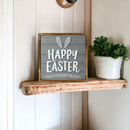 Rustic Modern Wooden Easter Wall Art Festive FoneFunShop