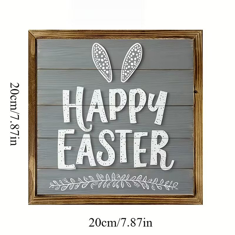 Rustic Modern Wooden Easter Wall Art Festive FoneFunShop