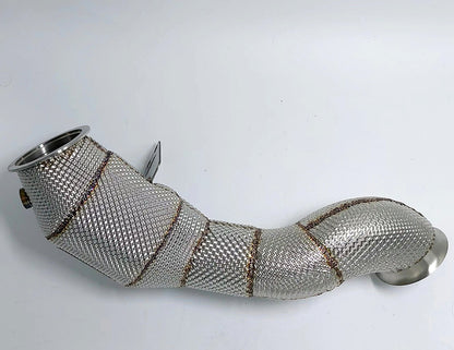 300cell Downpipe with Special Heatshield For Mercedes-Benz M264 and M274 Car Tornado Tuning