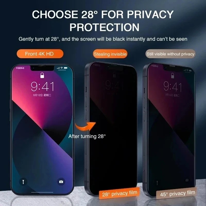 Privacy Glass Screen Protector For iPhone 18 Pro Max With Easy Applicator
