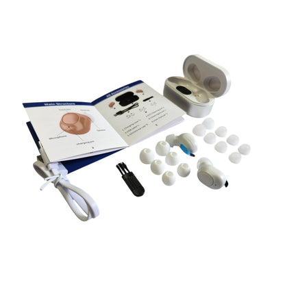 Hearing Aids In Ear Sound Voice Amplifier with Digital Display Rechargeable Hearing Aid FoneFunShop