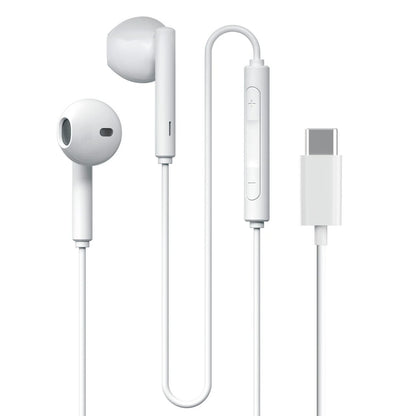 In Ear Earphones Type C in White Microphone FoneFunShop