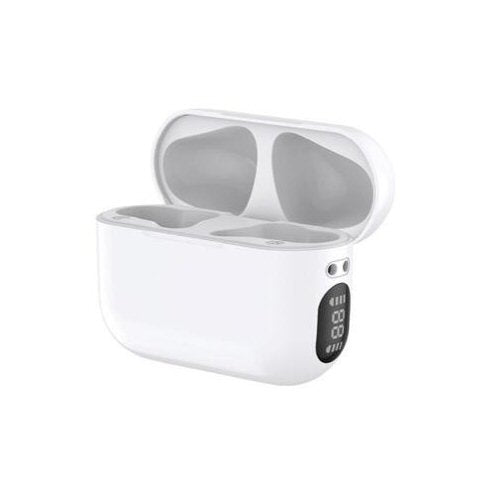 Budi TWS True Wireless Earphone Powerful Base in White Earphones FoneFunShop