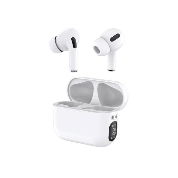 Budi TWS True Wireless Earphone Powerful Base in White Earphones FoneFunShop