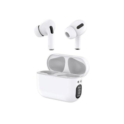 Budi TWS True Wireless Earphone Powerful Base in White Earphones FoneFunShop