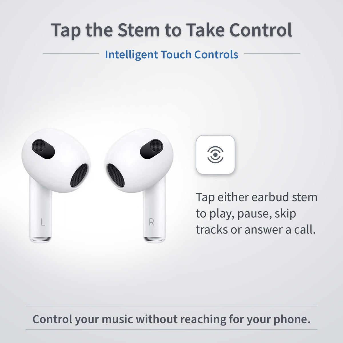 Budi True Wireless Earphones Pods 3 White Earphones FoneFunShop