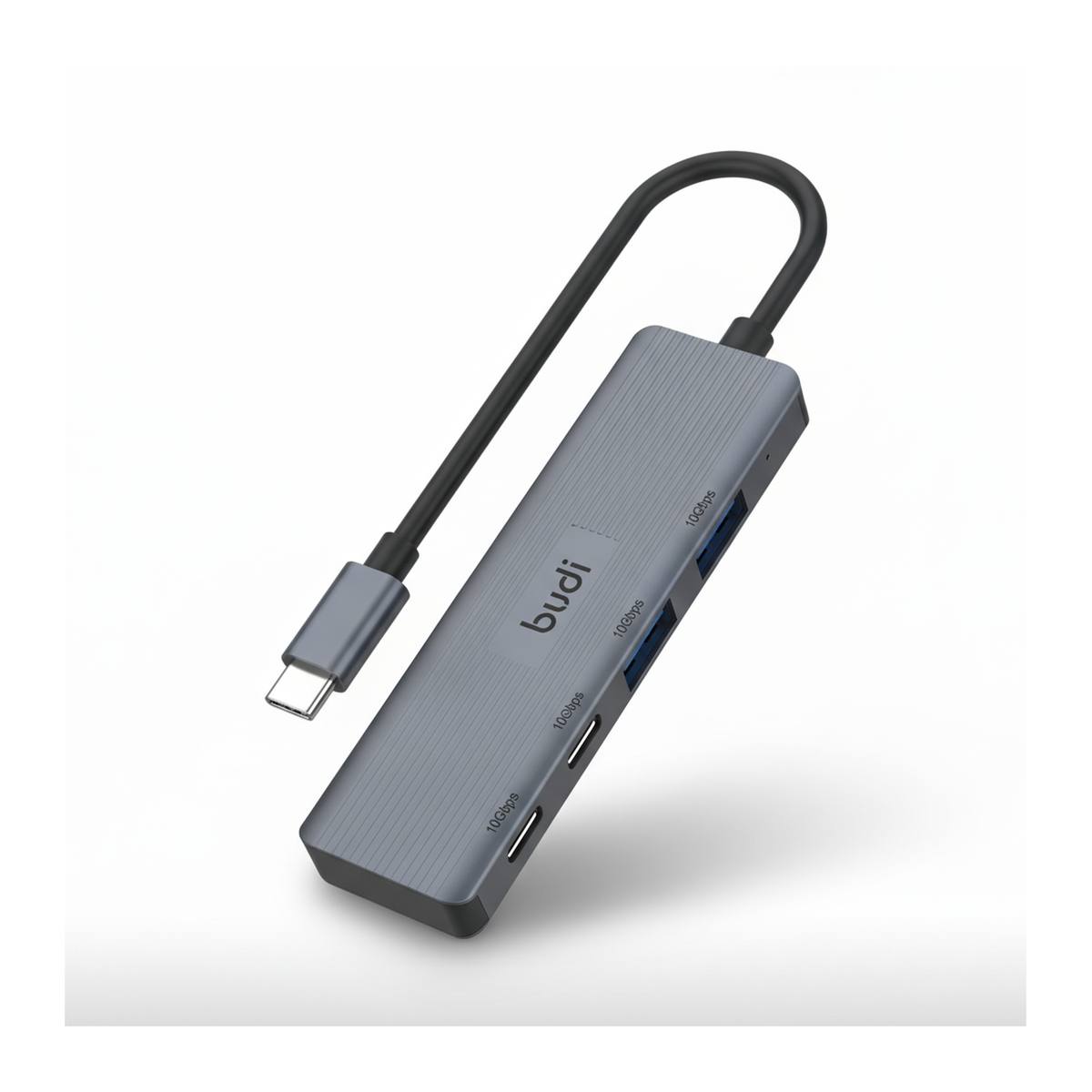 Budi 4-Port USB 3 Gen 2 10Gbps USB-C Hub 2 x USB-A 2 x USB-C USB Hub FoneFunShop