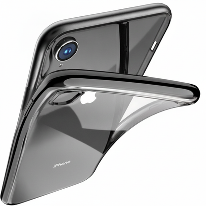 Case For iPhone 6 Bulk Pack of 10 X Clear Silicone With Black Edge Case Cover FoneFunShop