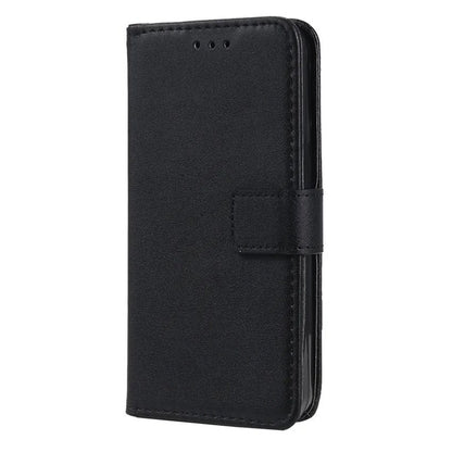 Case For iPhone 8 / SE2 / SE3 Leather Flip Wallet - Black Case Cover FoneFunShop