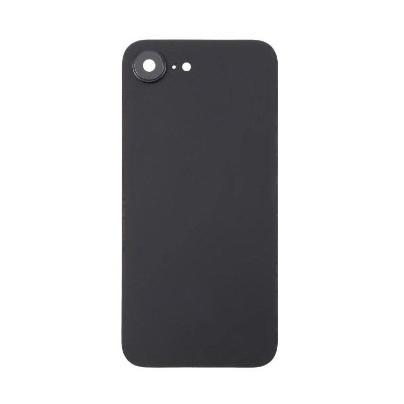 Glass Back For iPhone 16e Black Plain with Camera Lens No Logo Back Glass FoneFunShop